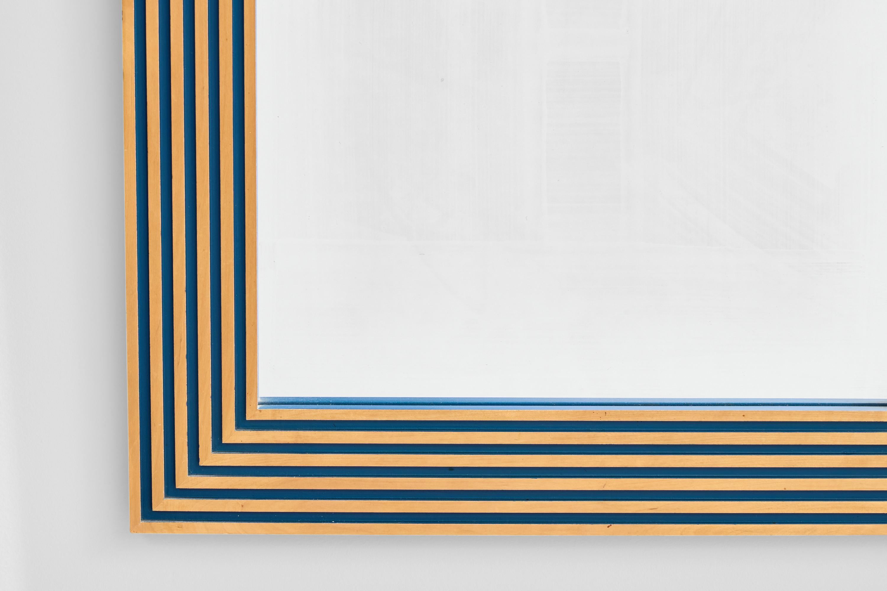Milieu du XXe siècle Glas & Trä, miroir mural, bouleau, Suède, années 1960 en vente
