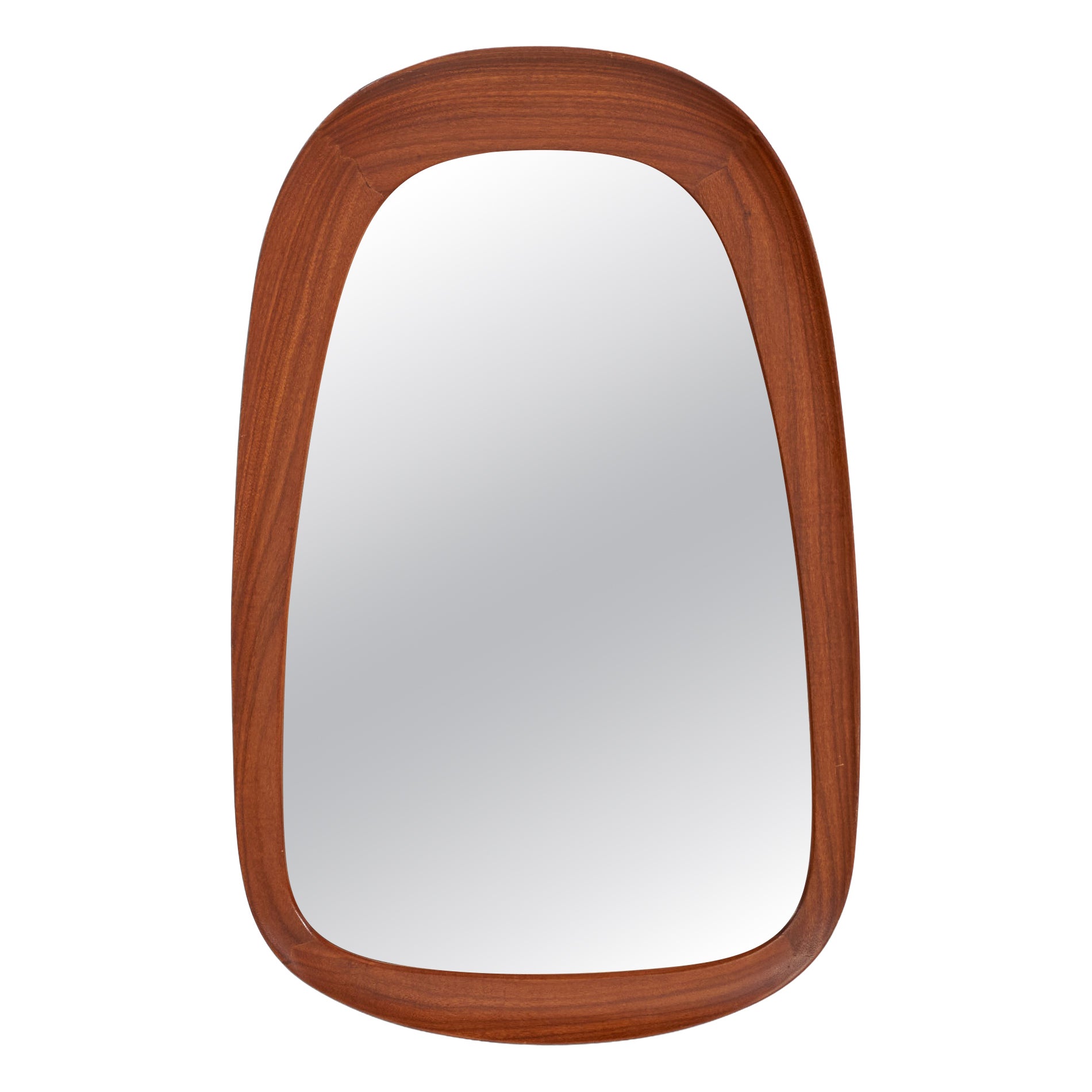 Glas & Trä, Specchio da parete, Teak, Hovmantorp, Svezia, anni '50