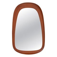 Glas & Trä, Wall Mirror, Teak, Hovmantorp, Sweden, 1950s