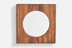 Glas & Trä, Specchio da parete, Wood, Svezia, anni '60