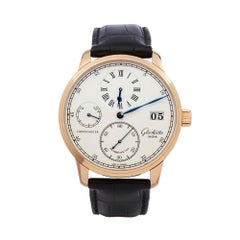 Glashutte Chronometer Regulator 18k Rose Gold 1-58-04-04-05-04 Wristwatch