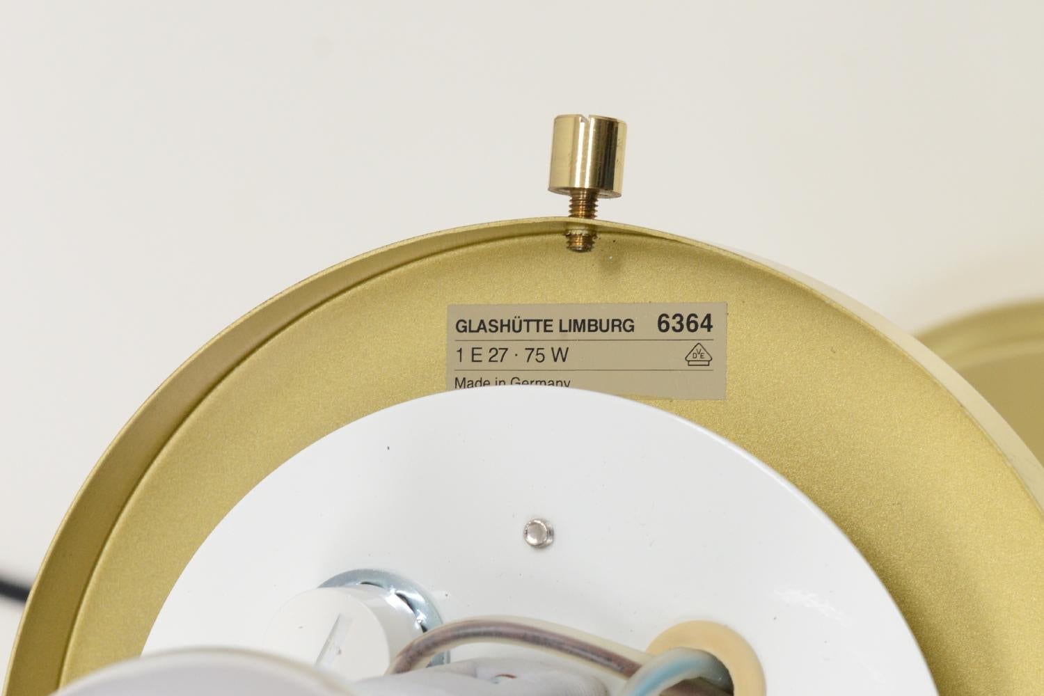 Glashütte Limburg 6364 Table Lamp 60s In Good Condition In Landgraaf, NL