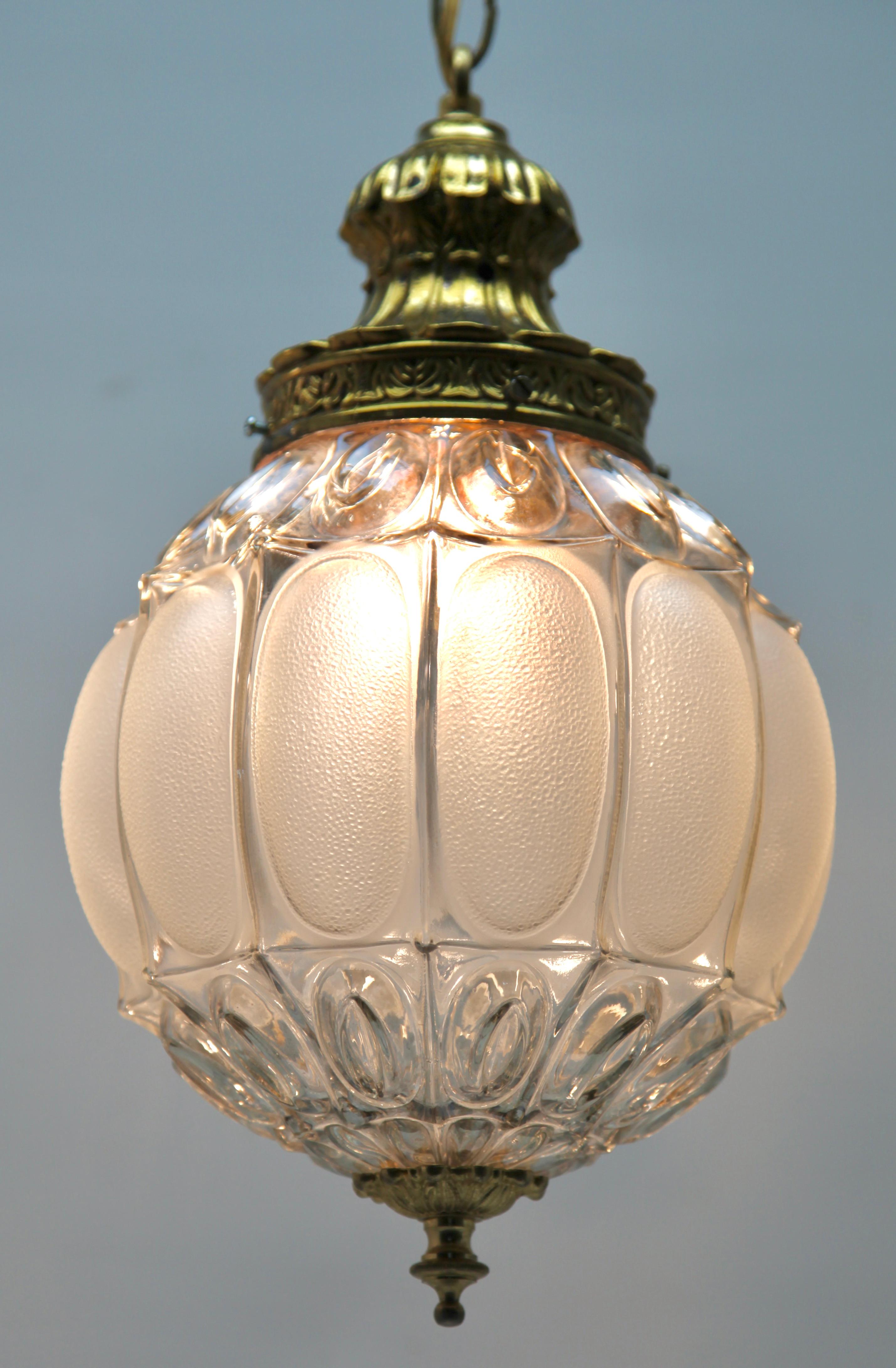 Glashütte Limburg Bubble Pendant Lamp, Germany, 1960s 4