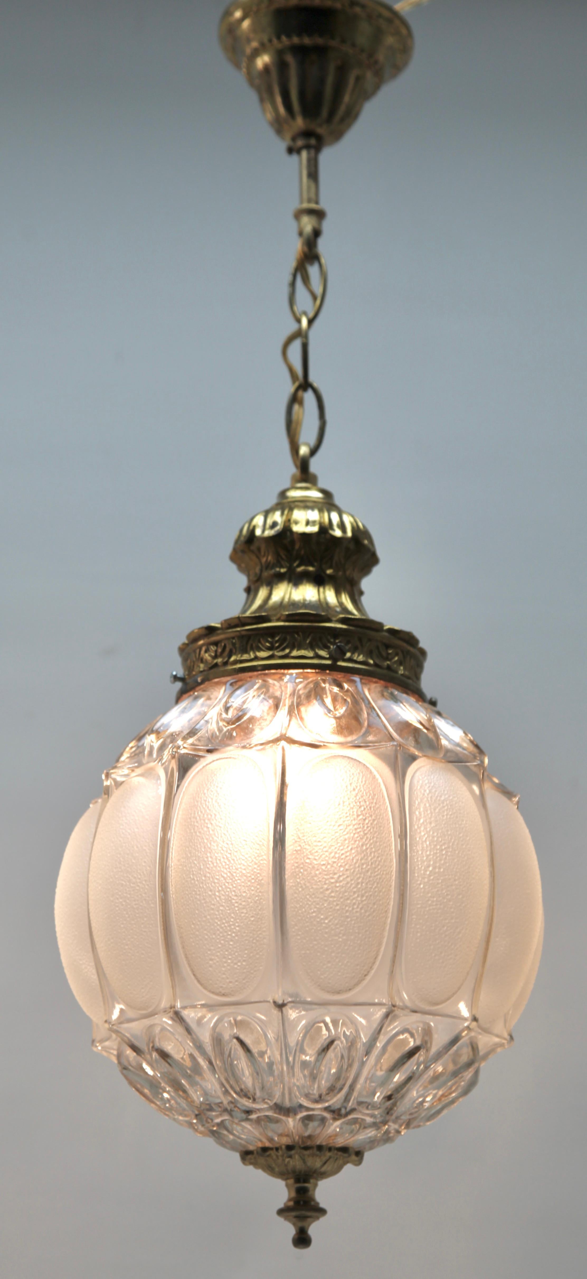 Mid-Century Modern Glashütte Limburg Bubble Pendant Lamp, Germany, 1960s