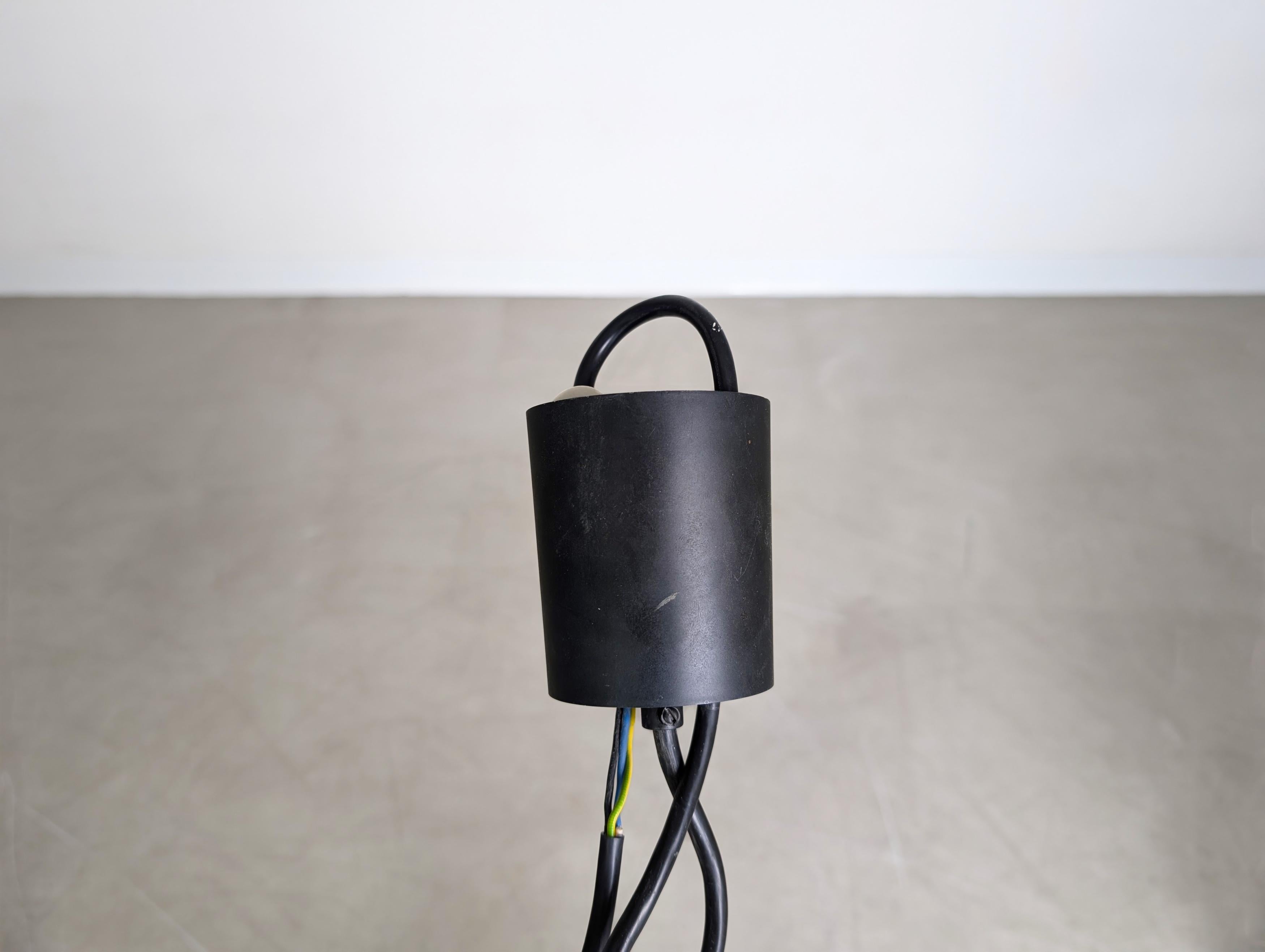Glashütte Limburg Deckenleuchte Brutalistisch Lampe Glas Strahler Metal en venta