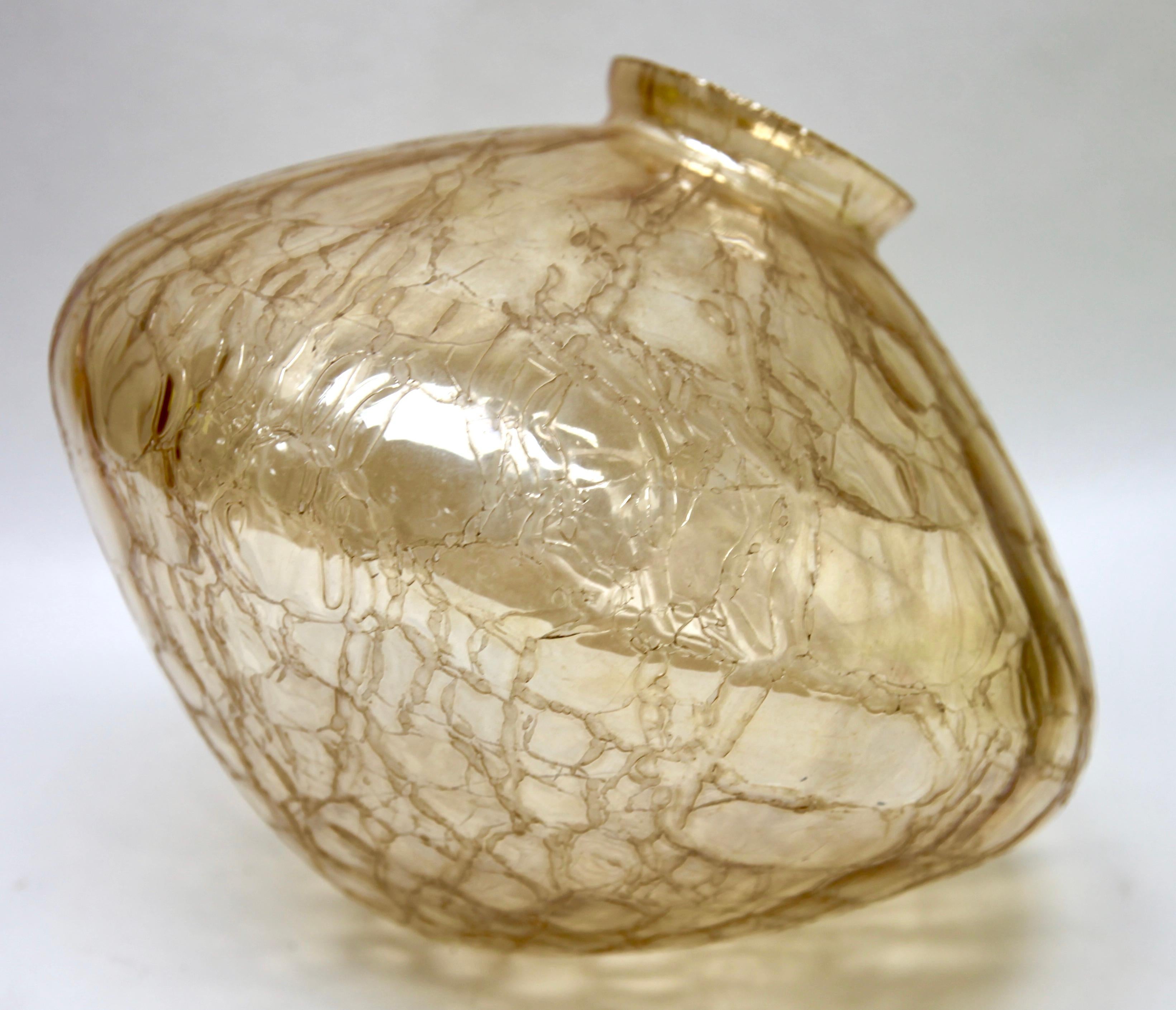 Hand-Crafted Glashütte Limburg Glass Pendant, Germany, 1960s For Sale