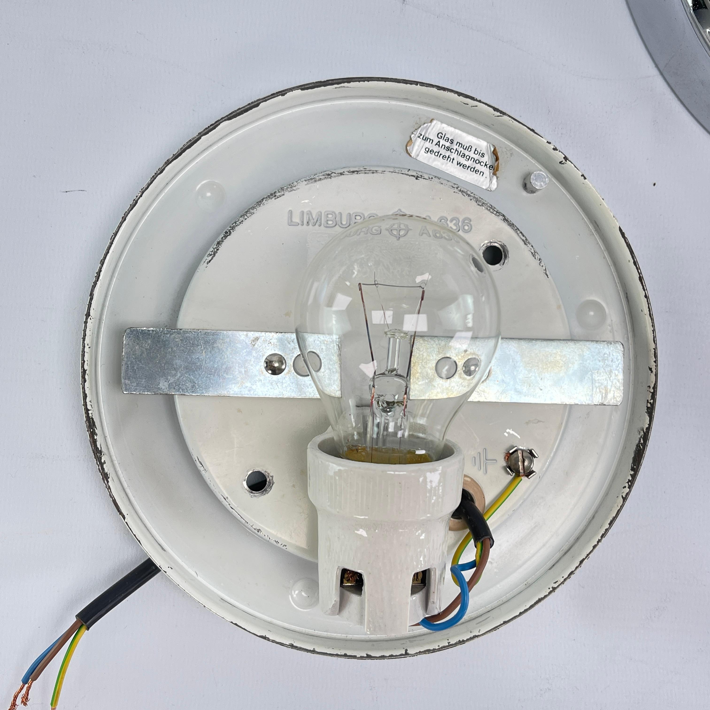 Glashütte Limburg Lampe Deckenleuchte Plafoniere, Deutschland, 1970er Jahre im Angebot 4