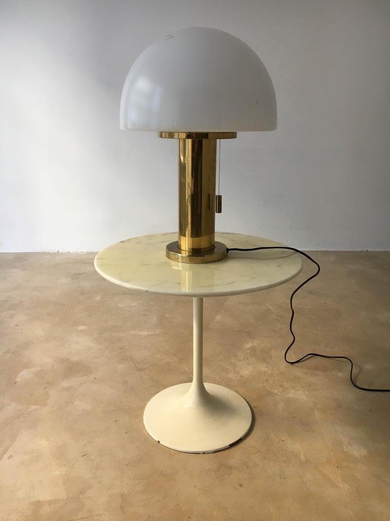 Glashütte Limburg Mushroom Table Lamps Set of Two, Germany, 1970s 2