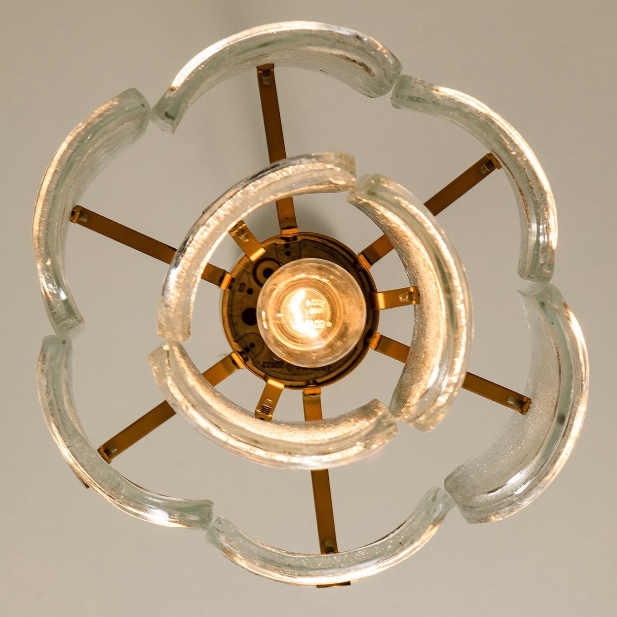 Lampada a sospensione Glashütte Limburg, 1979 in vendita 4