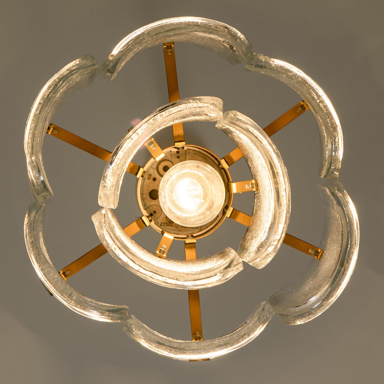 Lampada a sospensione Glashütte Limburg, 1979 in vendita 5
