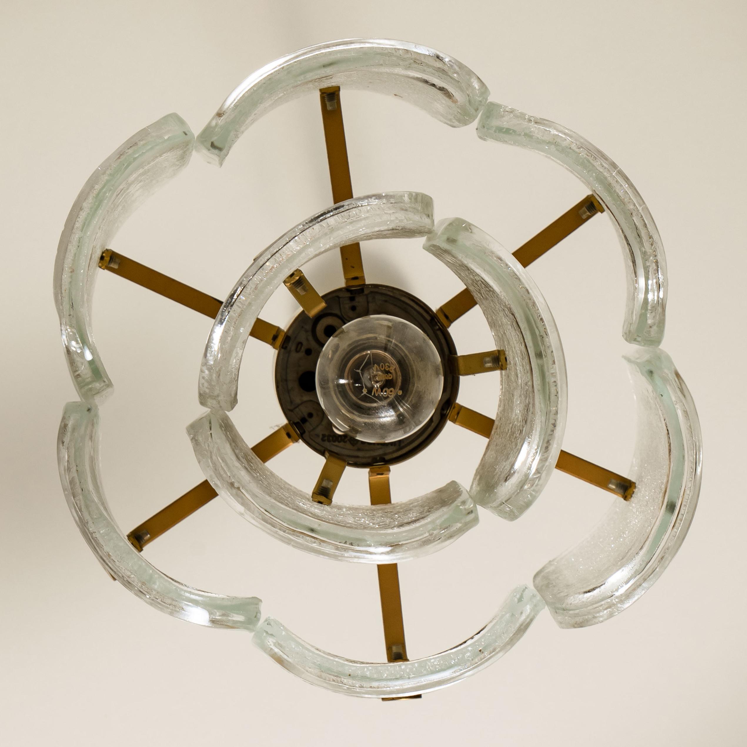 Lampada a sospensione Glashütte Limburg, 1979 in vendita 12