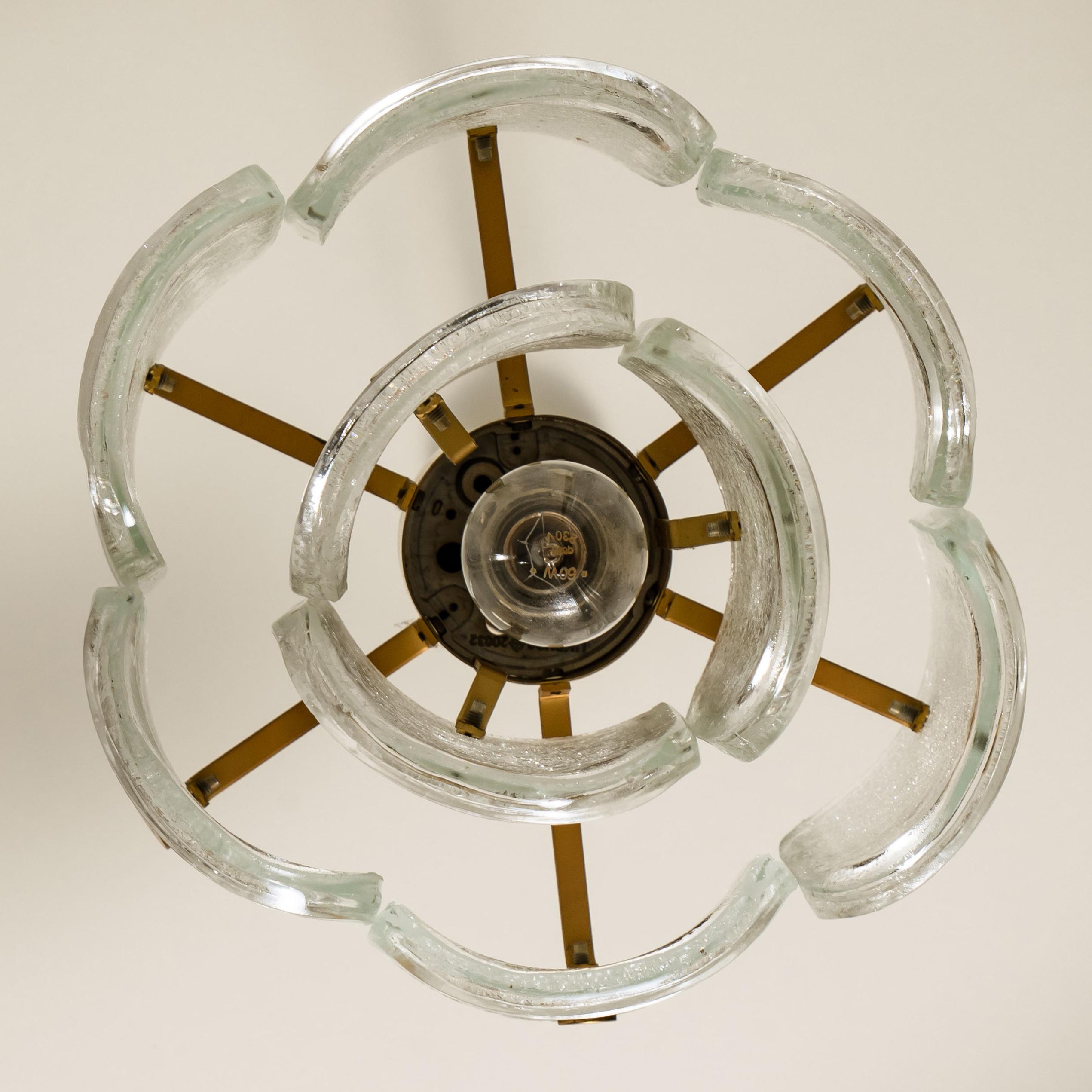 Glashütte Limburg Pendant Lamp, 1979 For Sale 12