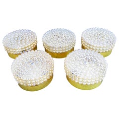 Glashütte Limburg Wall Sconces or Flush Mounts, circa 1960