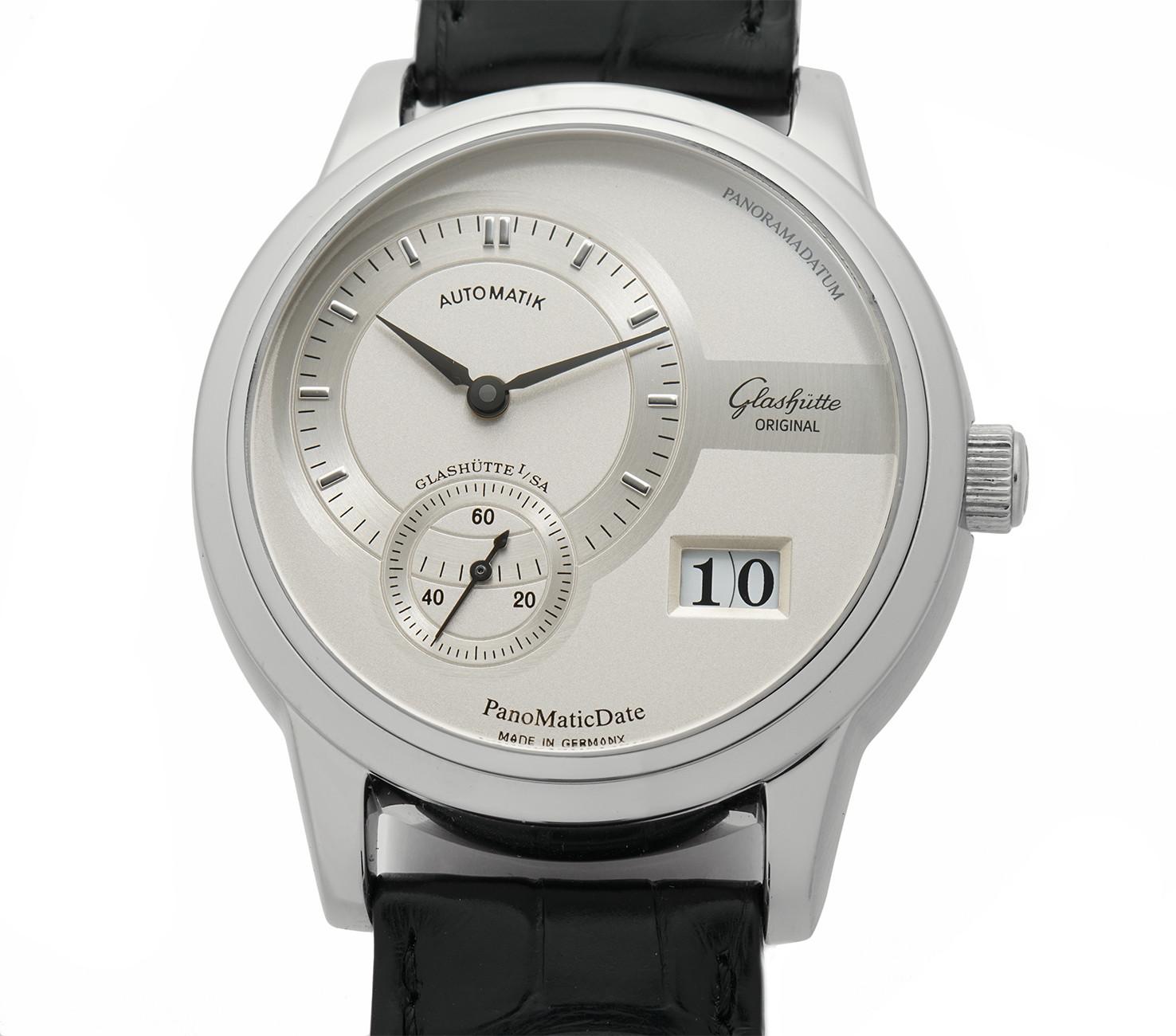 Contemporary Glashutte Original Panomatic 90-01-02-02-14, Silver Dial