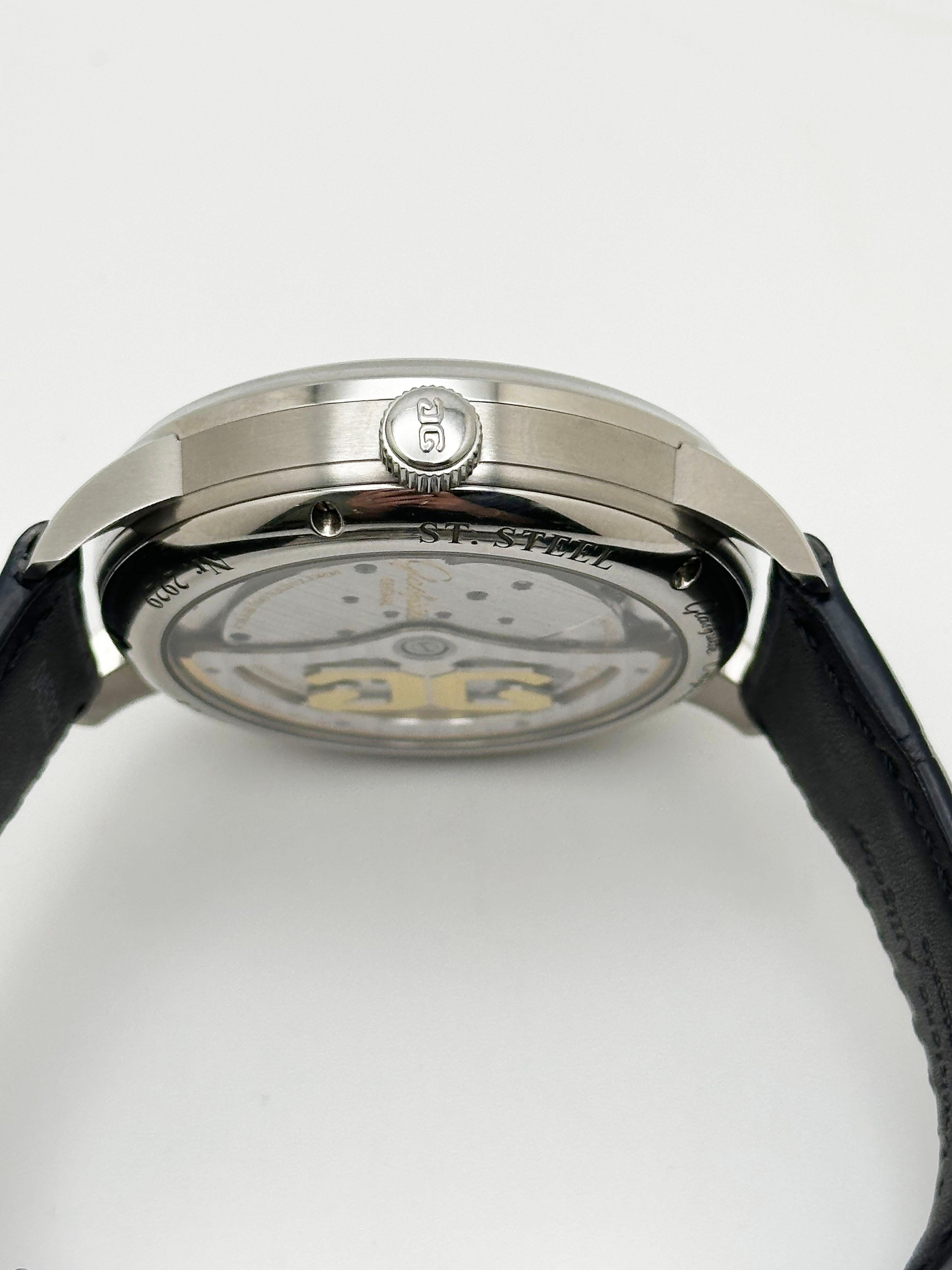 Glashutte Original PanoMaticInverse 1-91-02-02-02-61 42mm Steel Box Paper For Sale 2