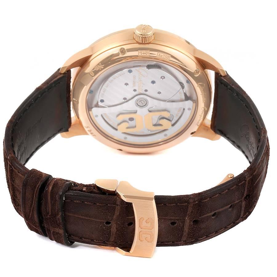 Men's Glashutte Original PanoMaticInverse Rose Gold Mens Watch 1-91-02-01-05-30 For Sale