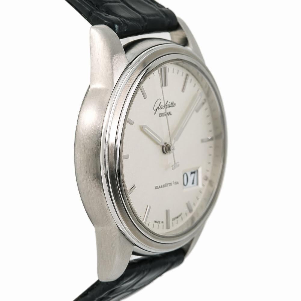 Glashutte Original Senator 38-42-04-22-04 Mens Automatic Watch SS 39mm
