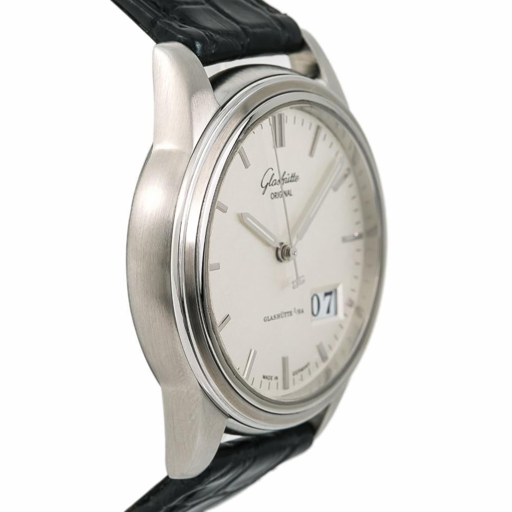 Glashutte Original Senator 38-42-04-22-04 Men’s Automatic Watch SS In Excellent Condition For Sale In Miami, FL