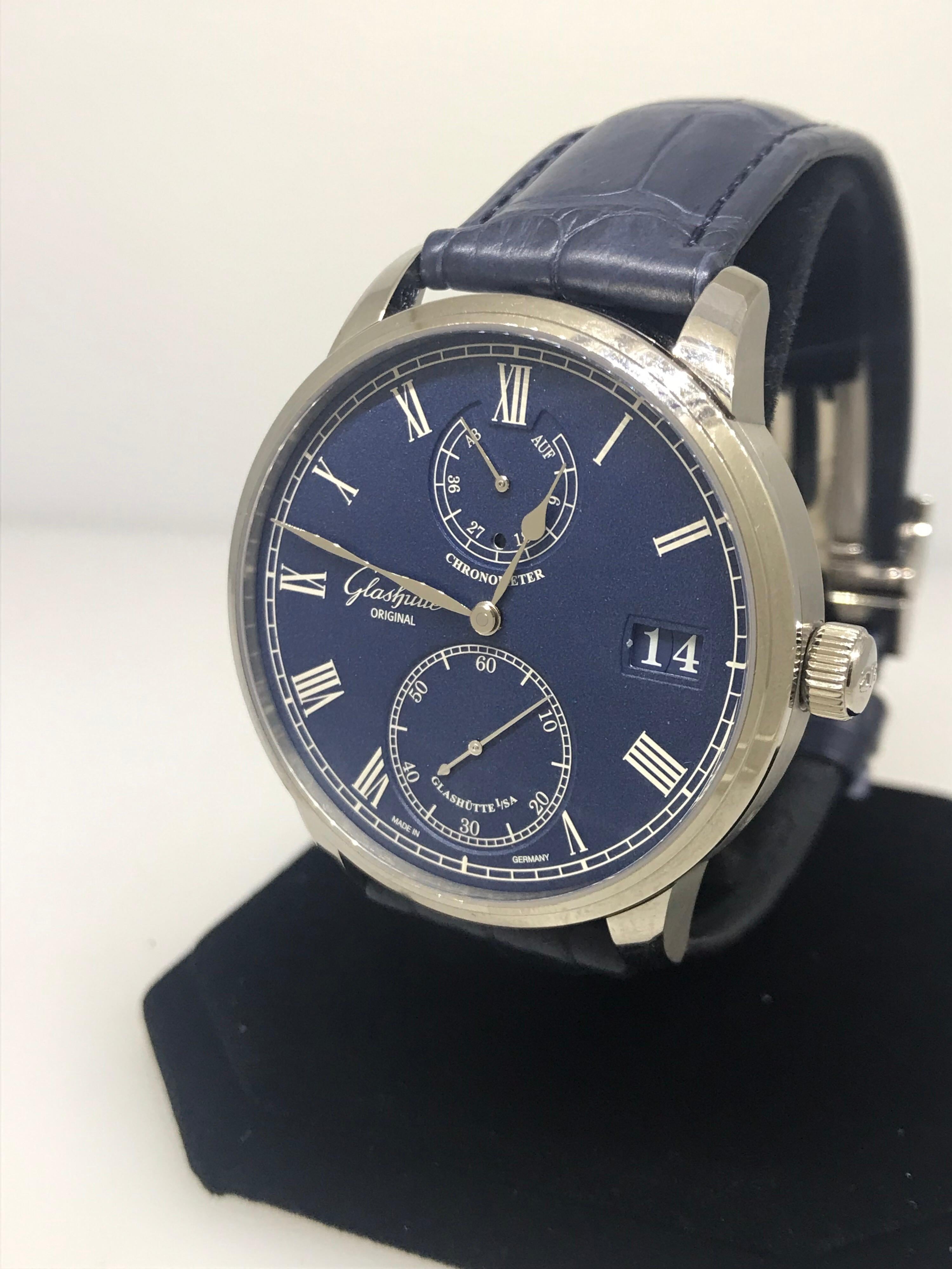 Glashutte Original Senator Chronometer Men's Watch 1-58-01-05-34-30 In New Condition For Sale In New York, NY