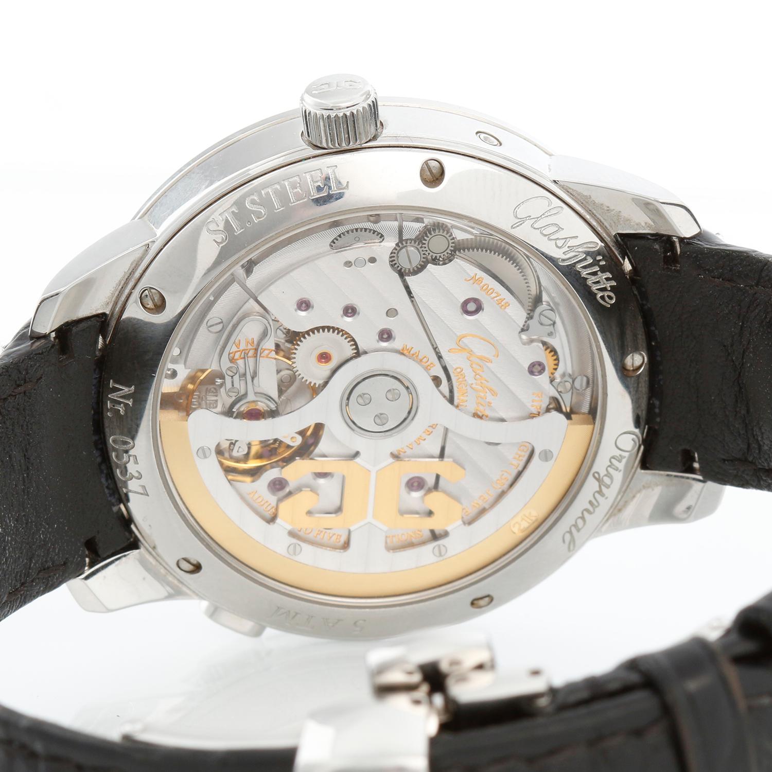 Men's Glashutte Original Senator Power Reserve Display Mens Watch 100-01-13-02-04