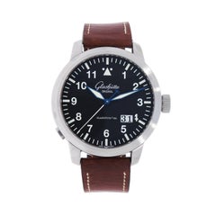 Glashütte Original Stainless Steel Senator Navigator Pano-Date Wristwatch