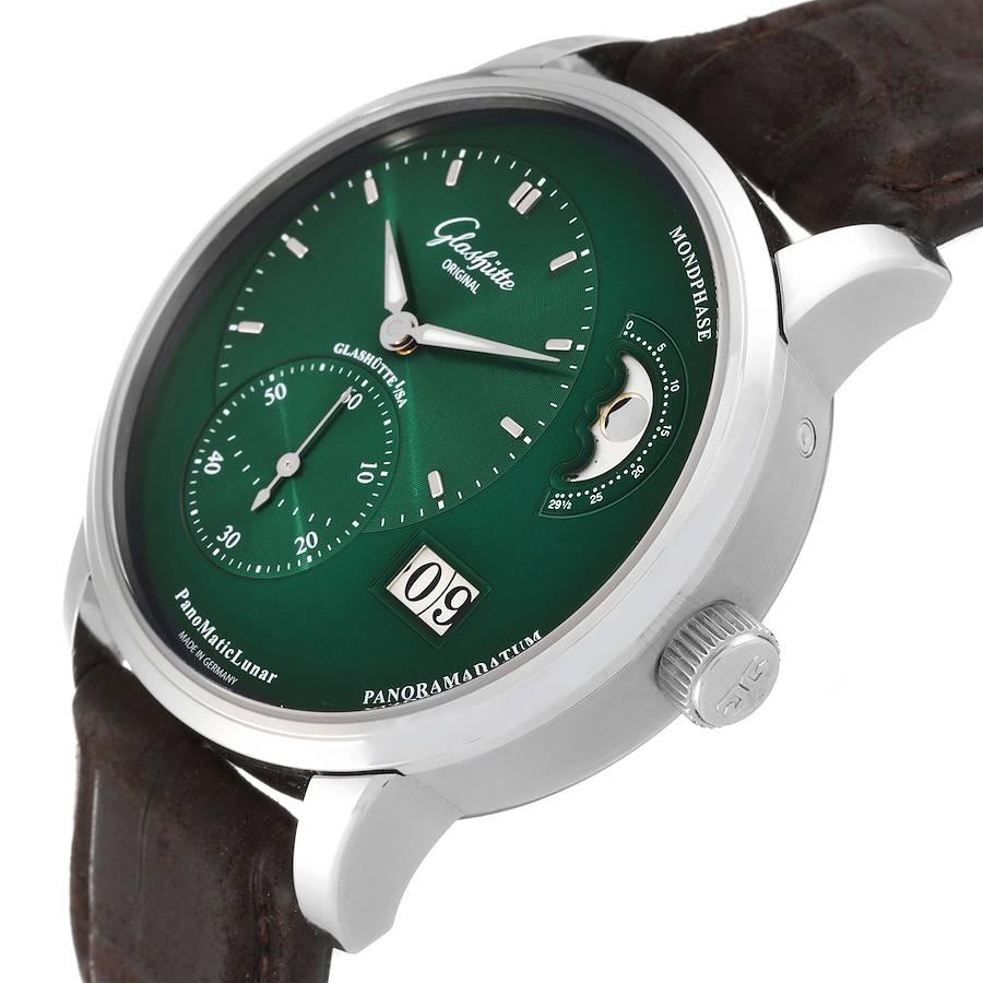 Glashutte PanoMaticLunar Steel Automatic Mens Watch 1-90-02-13-32-62 Box Papers For Sale 1