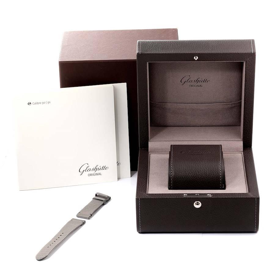Glashutte PanoMaticLunar Steel Automatic Mens Watch 1-90-02-13-32-62 Box Papers For Sale 4
