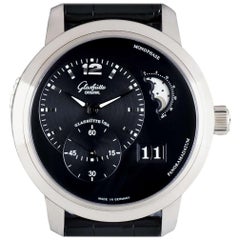 Glashutte PanoMaticLunar XL White Gold Black Dial 90-02-33-34-05 Automatic Watch
