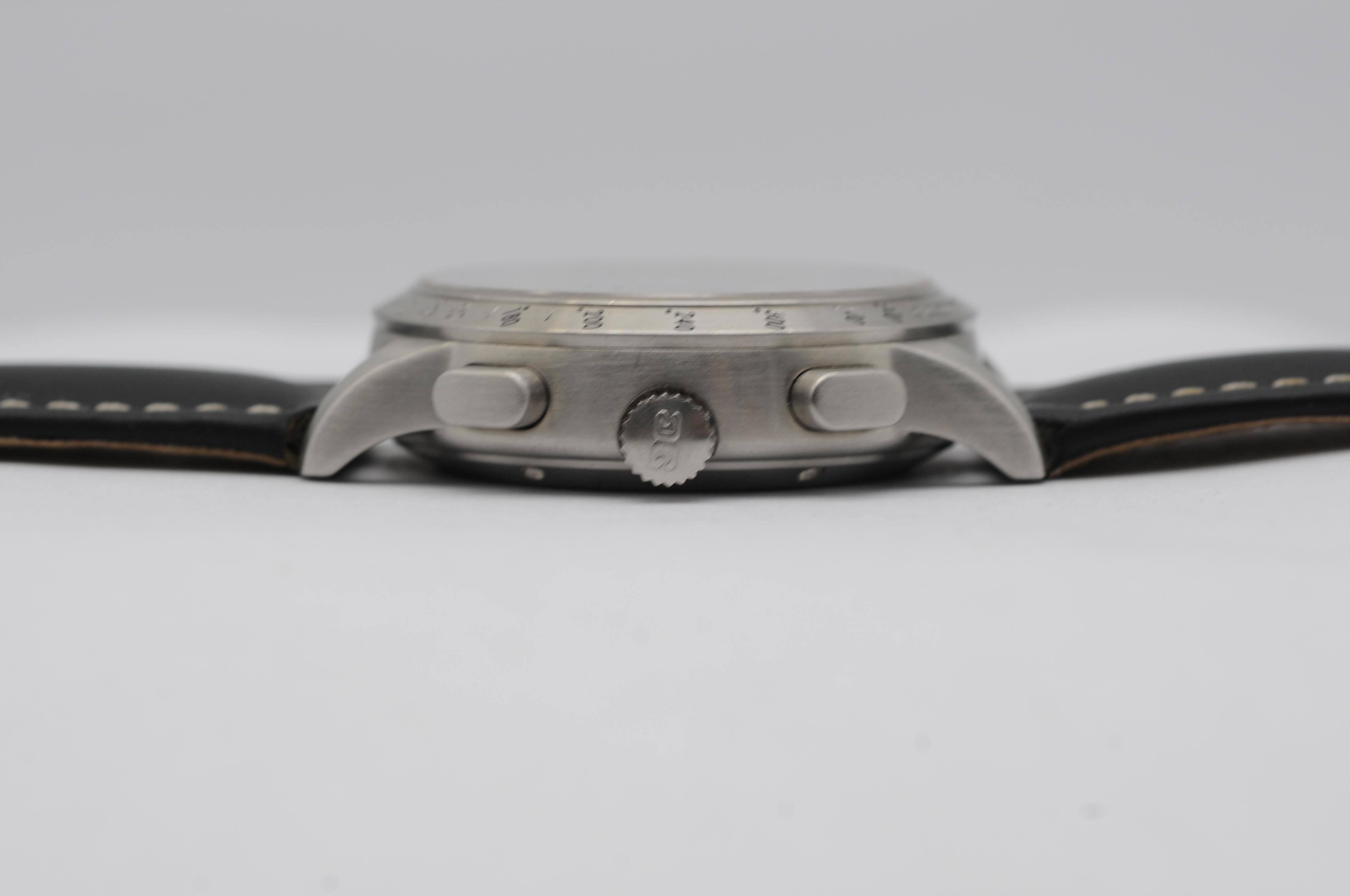 Glashütte Senator Navigator Chronograph GUB 39-32 - Steel, Box & Papers For Sale 11