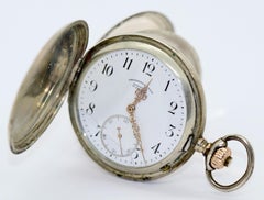 Glashütte Uhrenfabrik Union Silver Pocket Watch, Case by Dürrstein & Co.