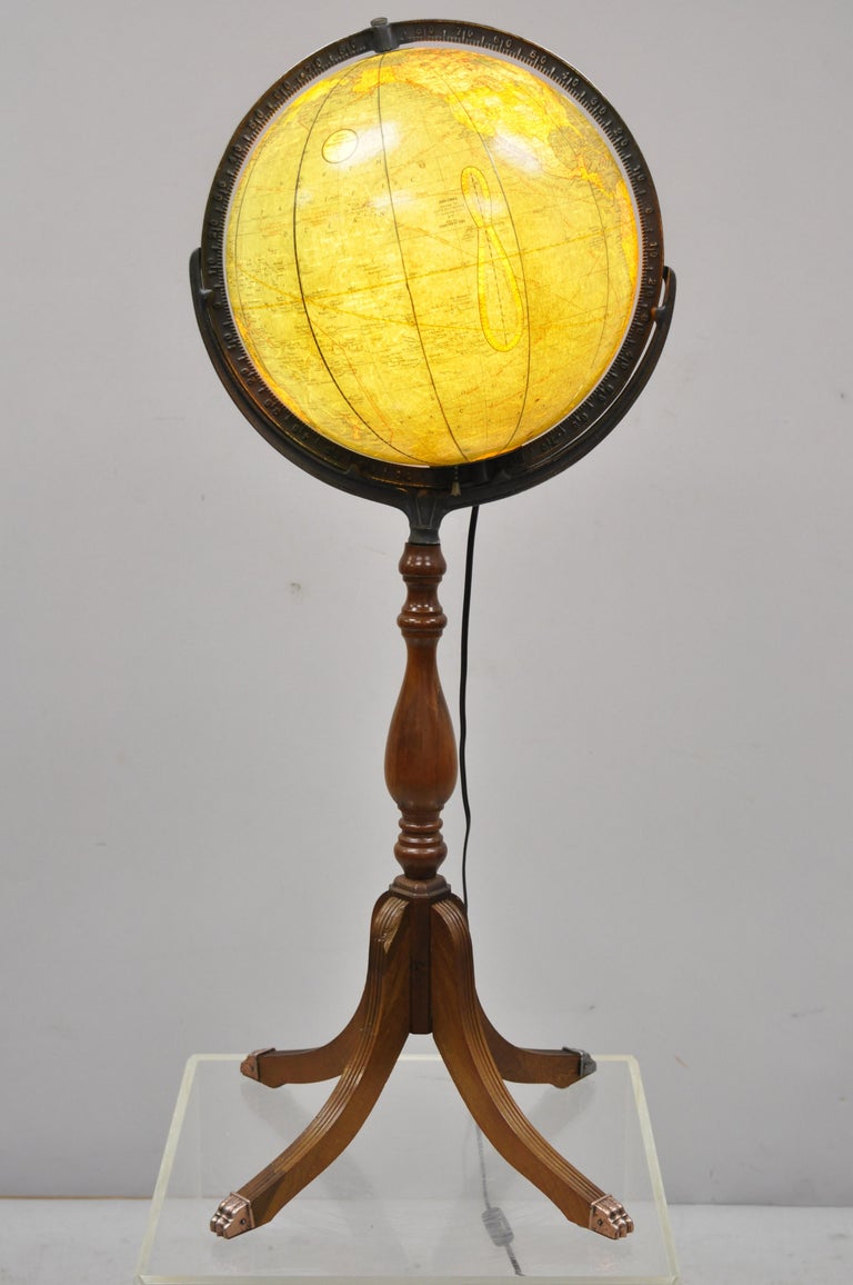 Glass George F. Cram Unrivaled Terrestrial Illuminated Stand Up Floor ...