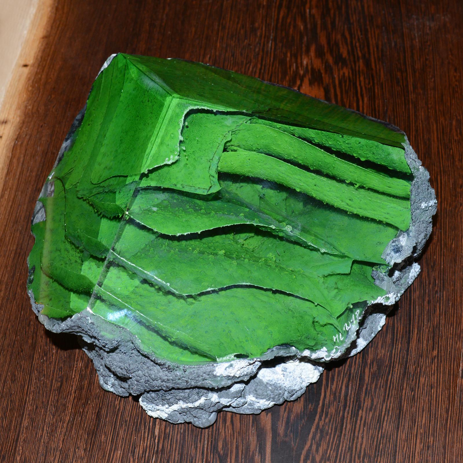 Glass Alchemy Green Sculpture In New Condition For Sale In Paris, FR