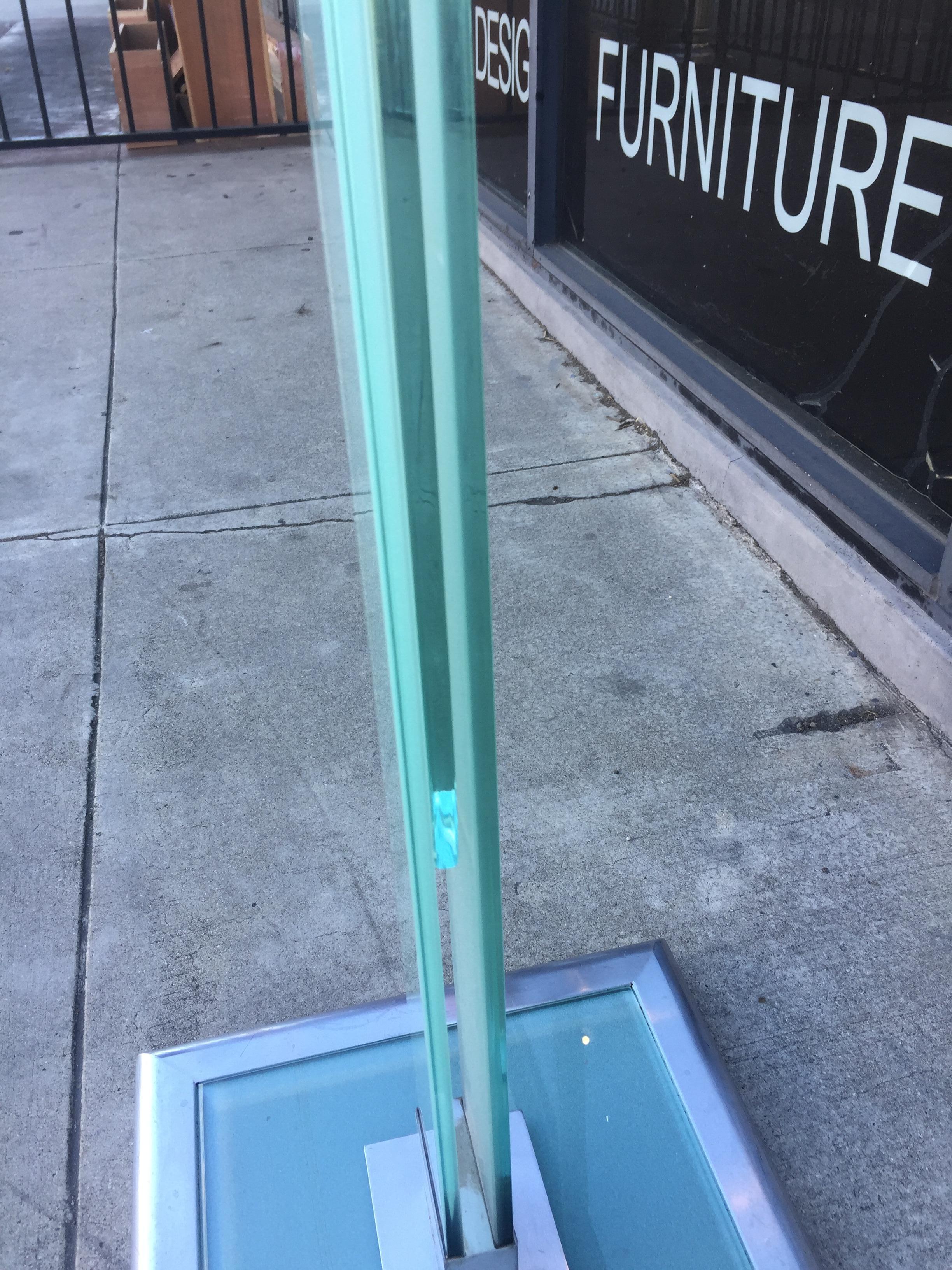 Glass and Aluminum Valet Stand by Fontana Arte 3