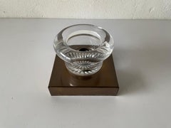 Glass and Antique Look Metal Base Wall or Ceiling Lamp by Cosack, 1960s, Germany