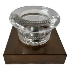 Lampe murale ou plafonnier en verre et base en métal antique par Cosack, années 1960, Allemagne