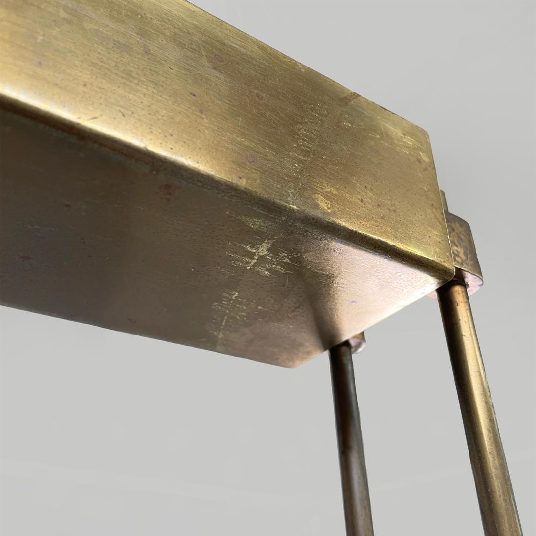 Glass and brass chandelier 2296 by Max Ingrand for Fontana Arte, 1950s in vendita 13