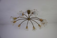 Araña de cristal y latón de Emil Stejnar para Rupert Nikoll, años 60