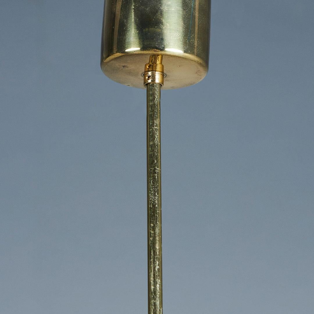 Glass and Brass Chandelier from Doria Leuchten, 1960s For Sale 3