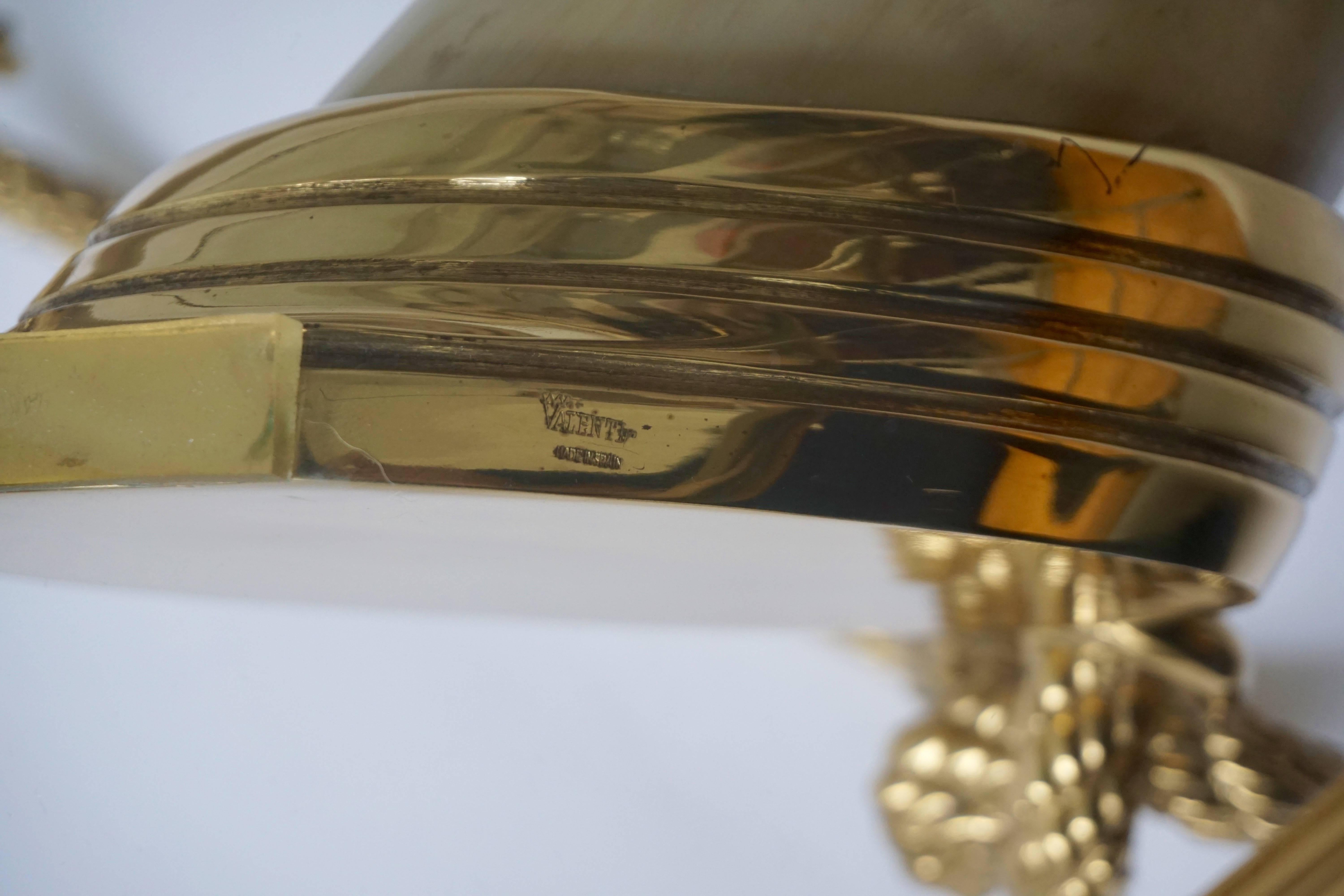 Glass and Brass Elephant Tusk Base Coffee Table by Valenti, 1970s 2