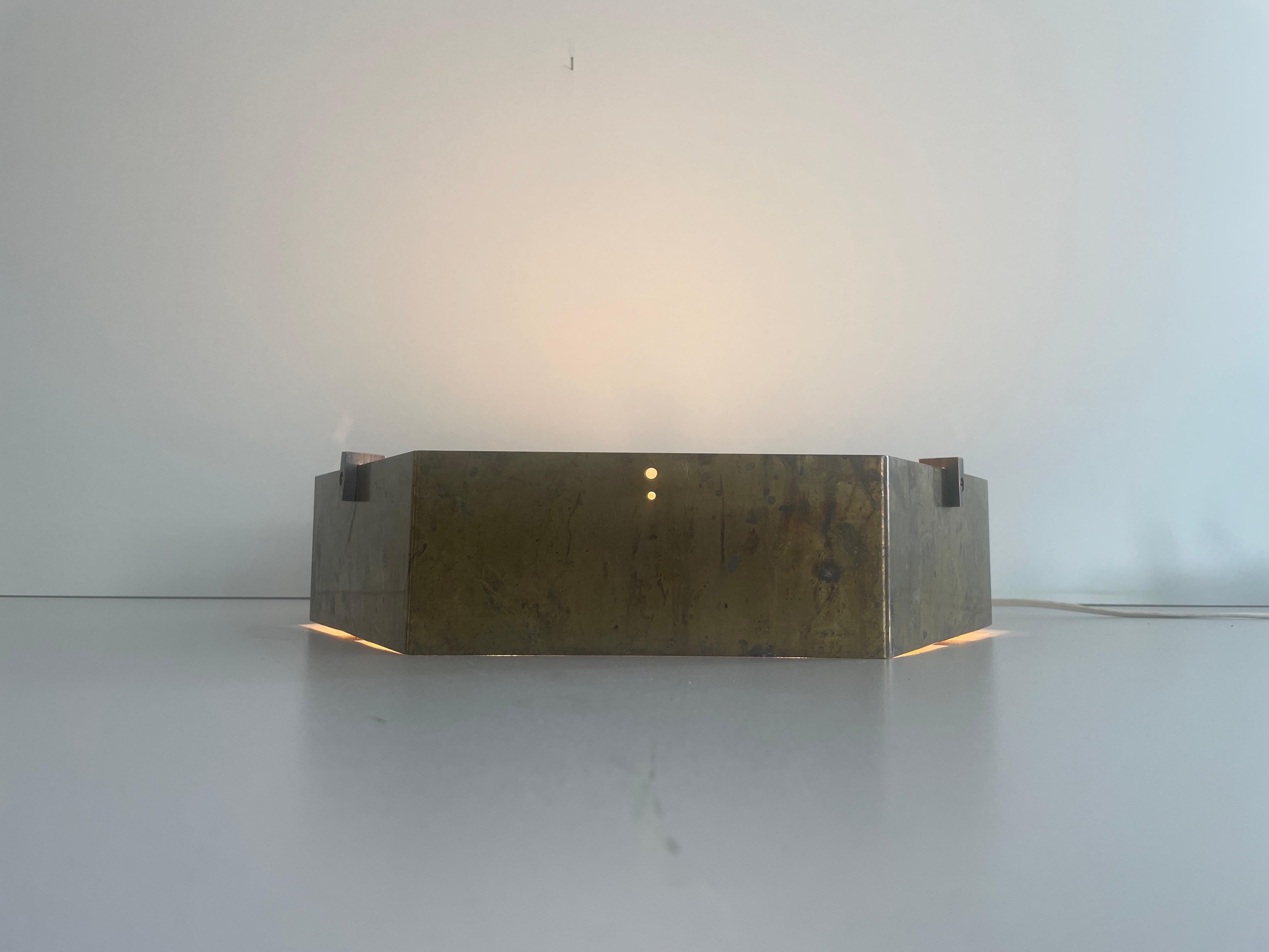 Empotrable de cristal y latón, Al estilo de Gio Ponti - Arredoluce, Años 50, Italia en venta 8