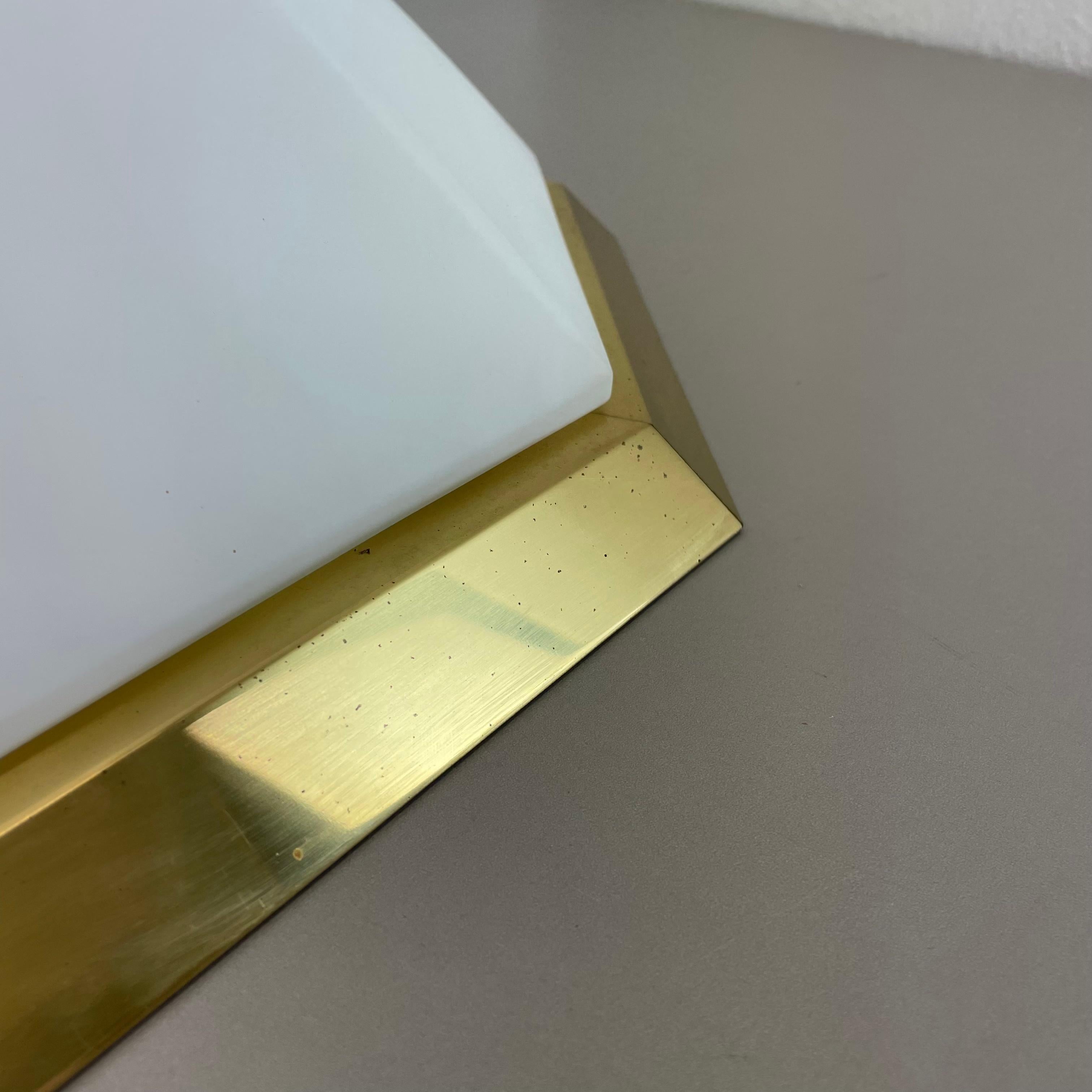 Glass and Brass Flushmount 