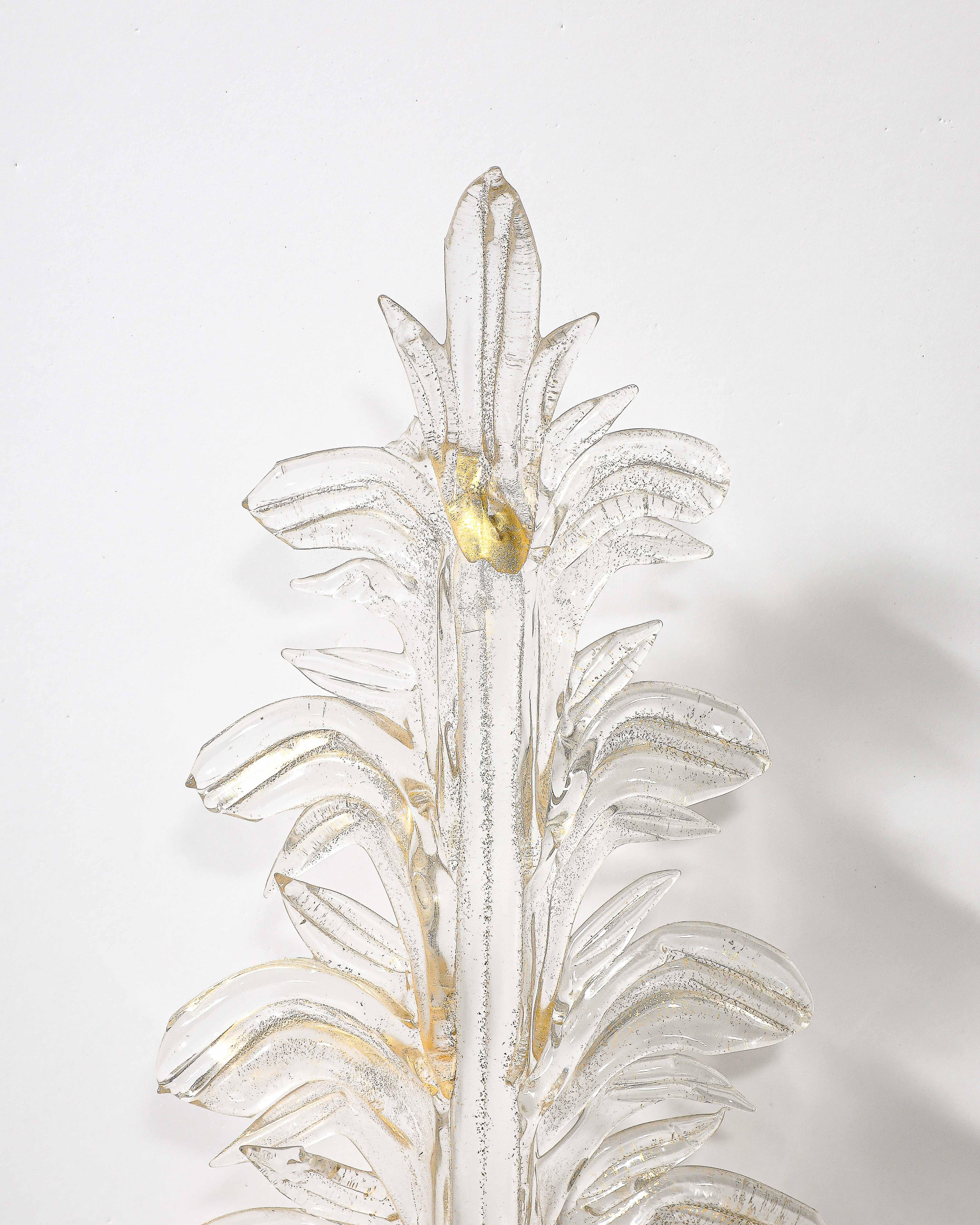 italien Appliques en verre et en laiton par Seguso de Verti D'Arte, Italie, c.C. 1948 en vente