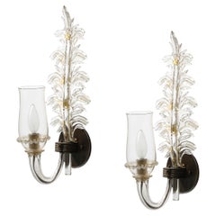 Apliques de vidrio y latón de Seguso de Verti D
Arte, Italia, c. 1948