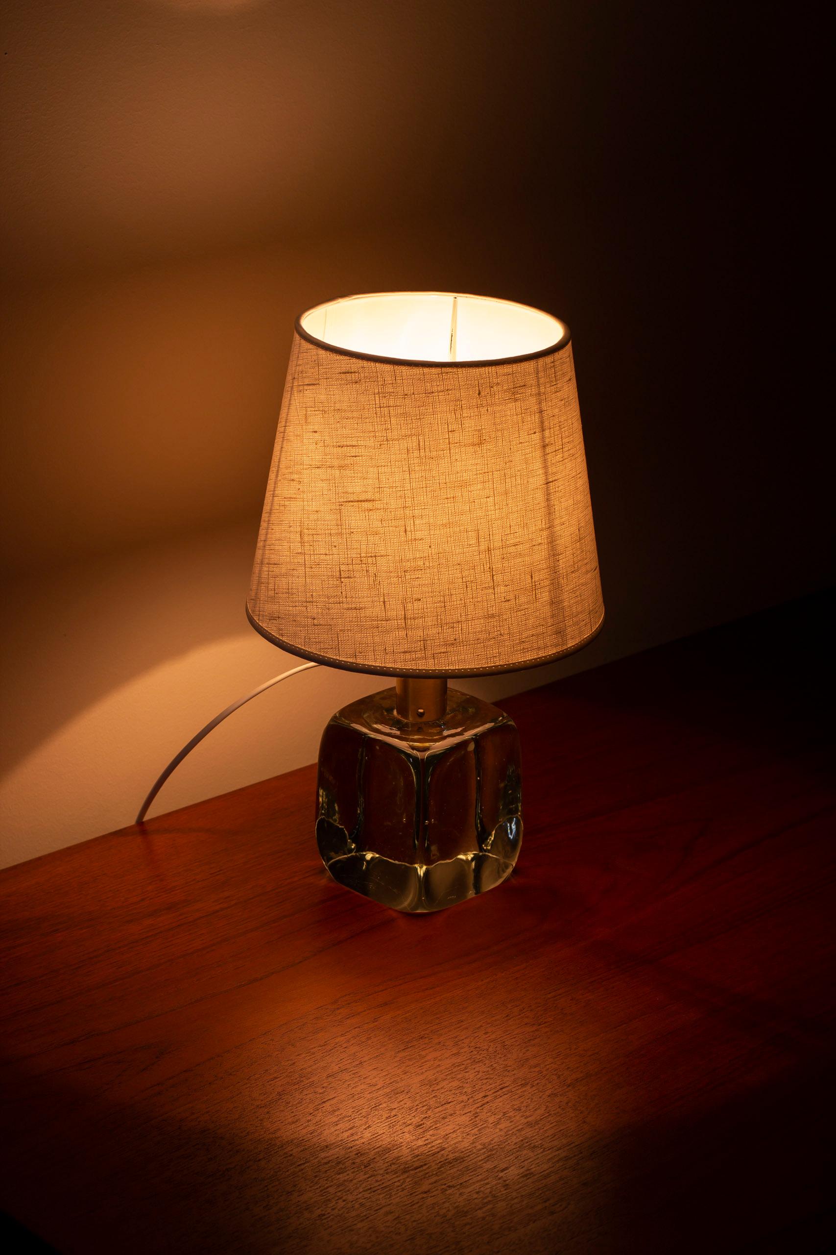 Glass and brass table lamp 1819 by Josef Frank, Svenskt Tenn, Sweden, 1930s 2