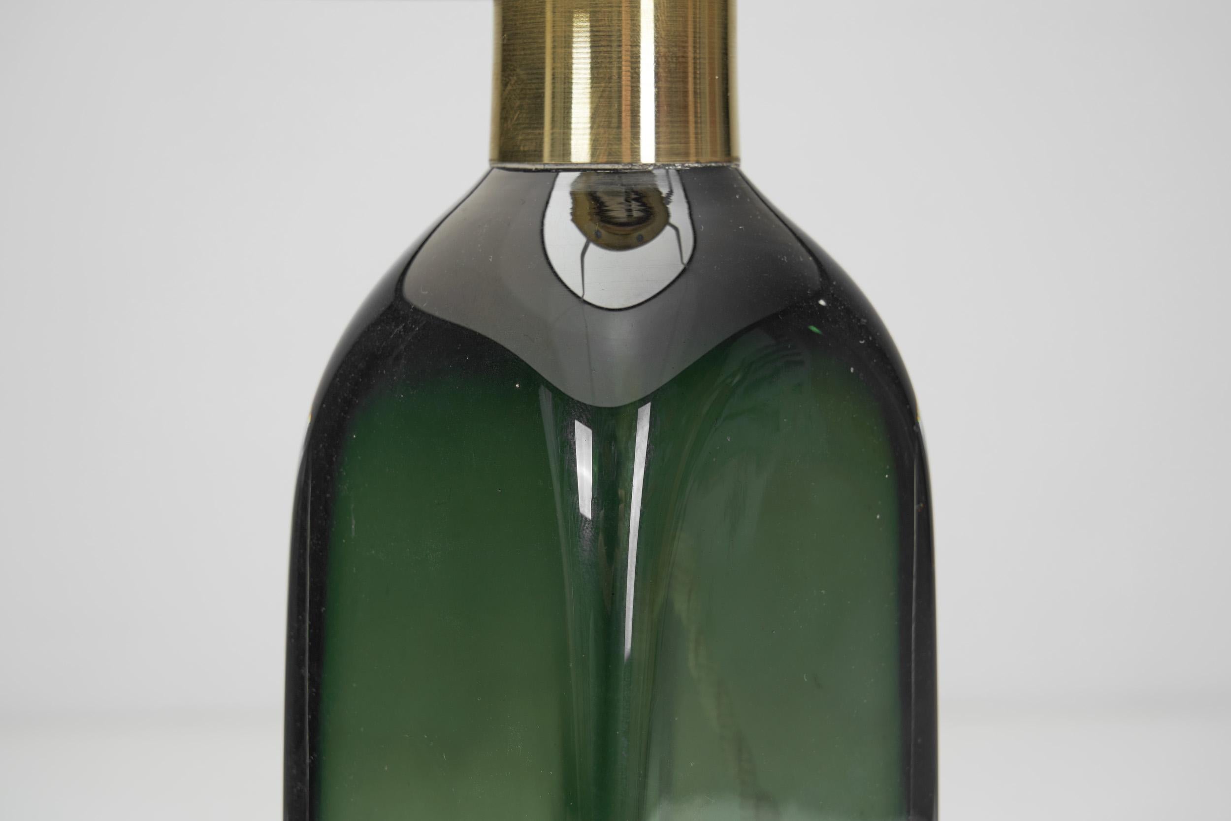 Lampes de table en verre et laiton de Carl Fagerlund pour Orrefors, Suède 20e siècle en vente 8