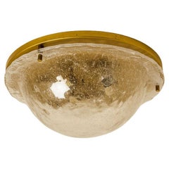Luci di Cosack a parete o ad incasso in vetro e ottone, Germania, anni '70