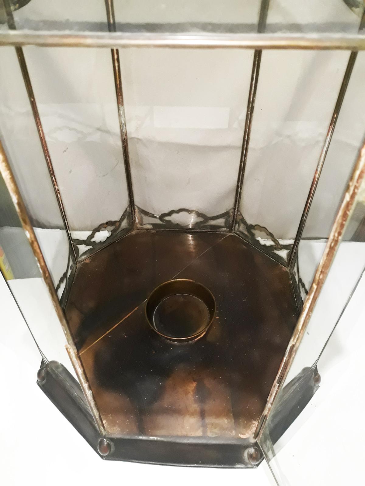 Glass and Metal Turkish Lantern 6