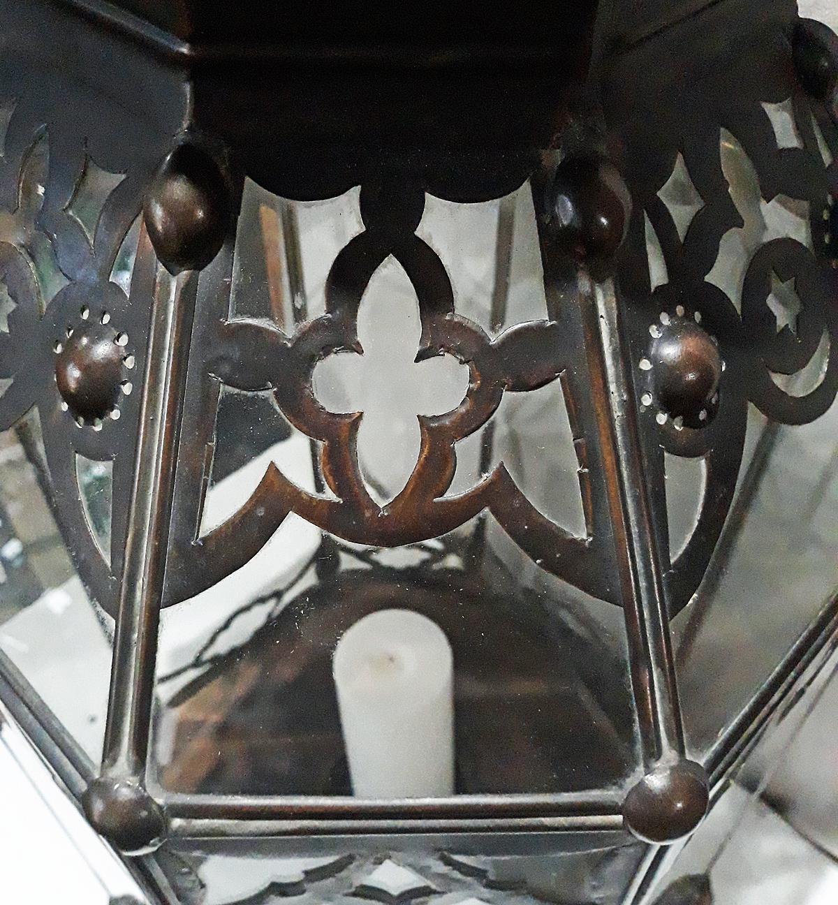 Glass and Metal Turkish Lantern 9