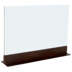 Glass and Bronze Fireplace Screen, Tempered Glass
