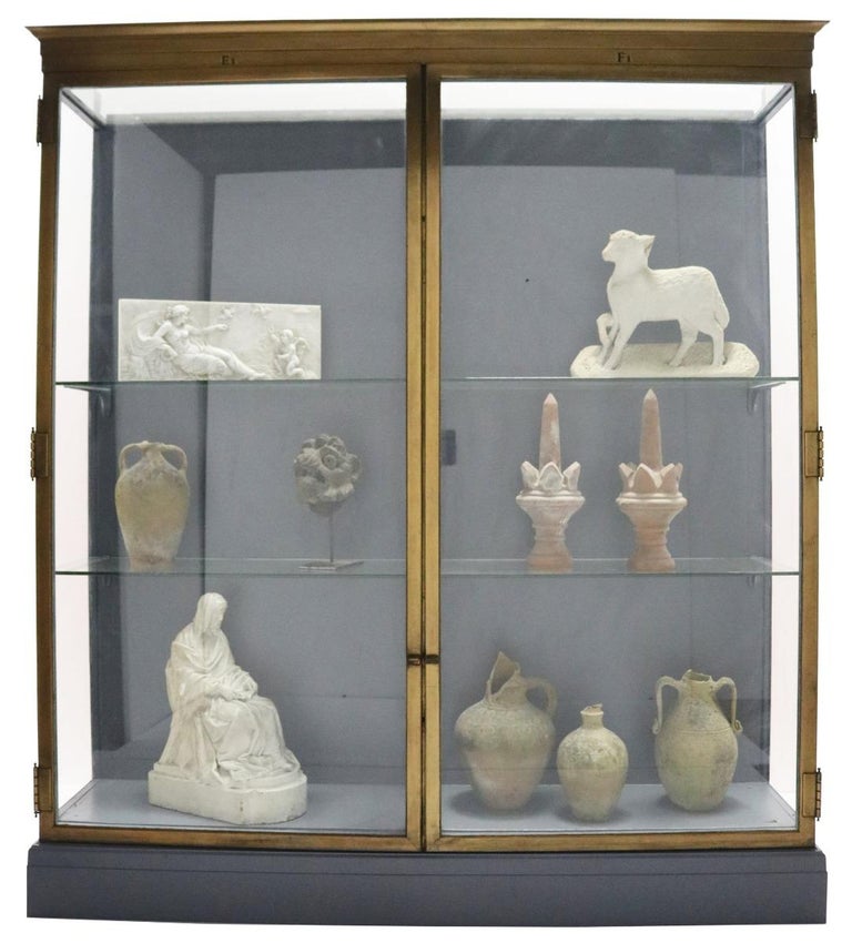 20th Century Glass and Bronze Museum Display Cabinet from The V&A For Sale